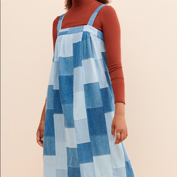 Anthropologie  shade Of Blue Midi - Picture 3 of 5